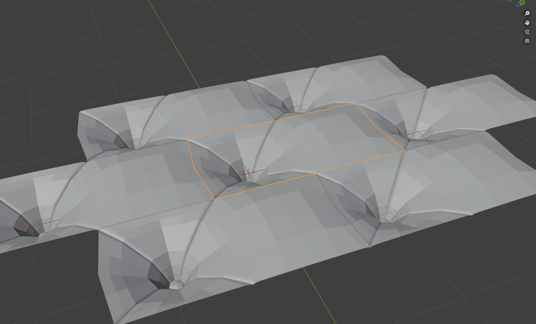 Tile-able element with linked duplicates to work out the edges. Tile-able element